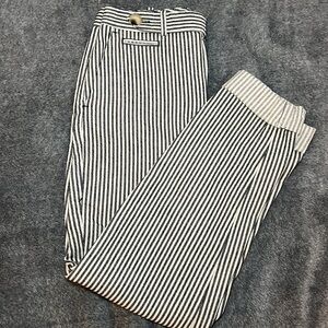 Zara stripped skinny cuffed pants size US small